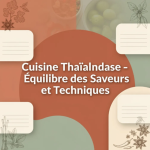 Cuisine Thaïlandaise - Équilibre des Saveurs et Techniques