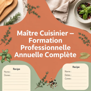 Maître Cuisinier - Formation Professionnelle Annuelle Complète
